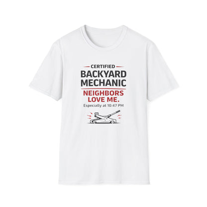 Backyard Mechanic black print T-Shirt