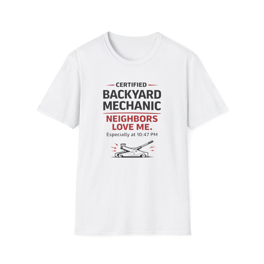 Backyard Mechanic black print T-Shirt