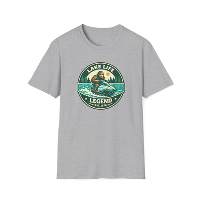 Bigfoot Jetski Lake Life T-Shirt