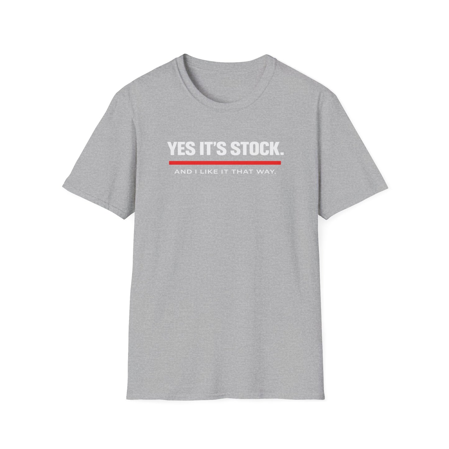 Yes, It's Stock white T-Shirt