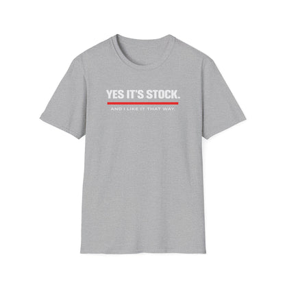 Yes, It's Stock white T-Shirt