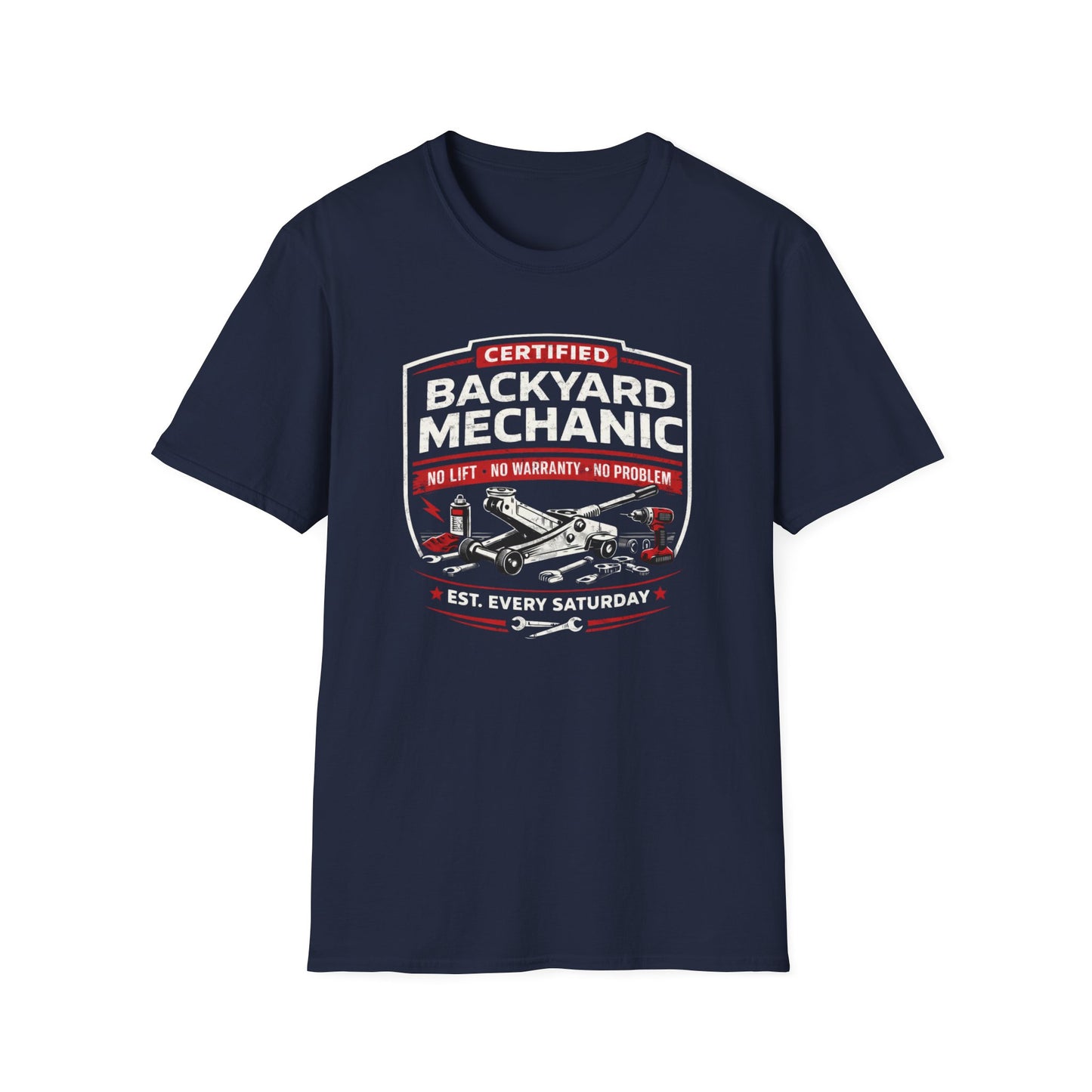 Backyard Mechanic Badge T-Shirt