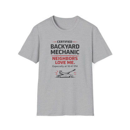 Backyard Mechanic black print T-Shirt