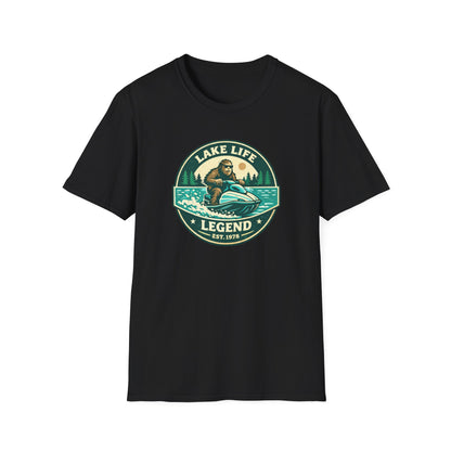 Bigfoot Jetski Lake Life T-Shirt