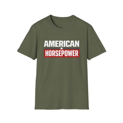 American Horsepower Typography T-Shirt