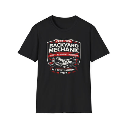 Backyard Mechanic Badge T-Shirt
