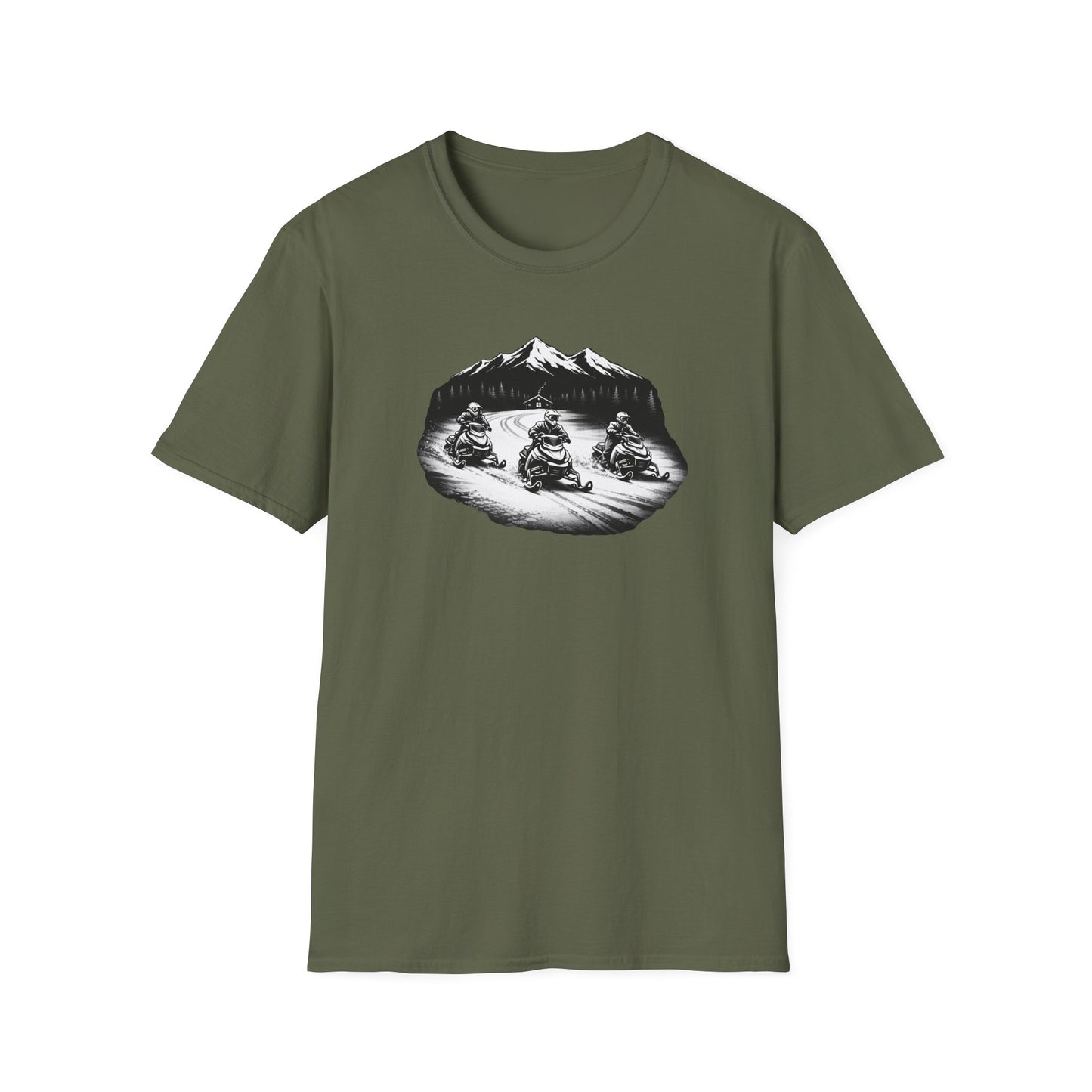 Snowmobile Night Ride  T-Shirt