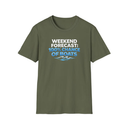 100% Chance Of Boats T-Shirt