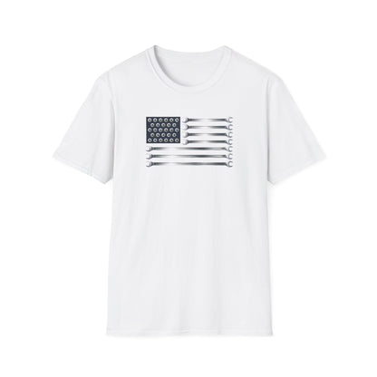 Wrenches American Flag  T-Shirt