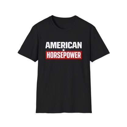 American Horsepower Typography T-Shirt