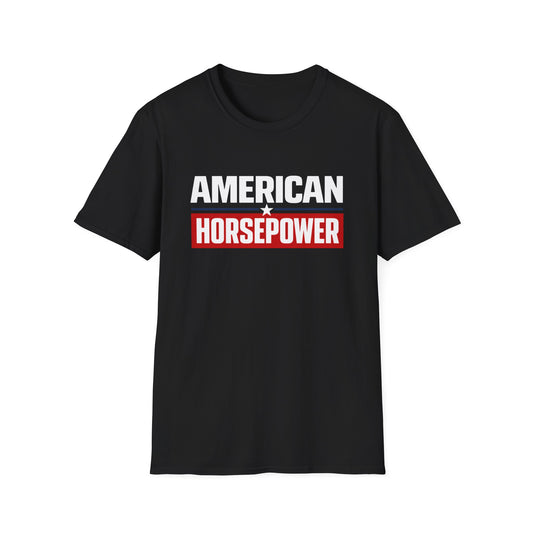 American Horsepower Typography T-Shirt