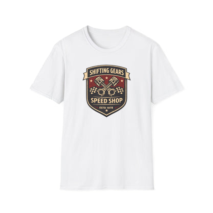 Shifting Gears Speed Shop  T-Shirt