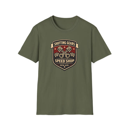 Shifting Gears Speed Shop  T-Shirt