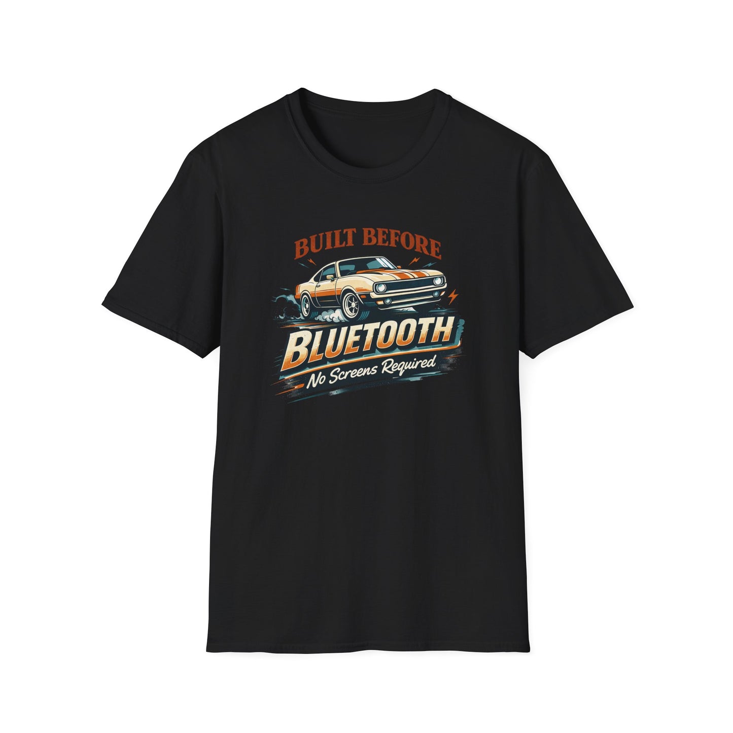 Before Bluetooth Musclecar T-Shirt