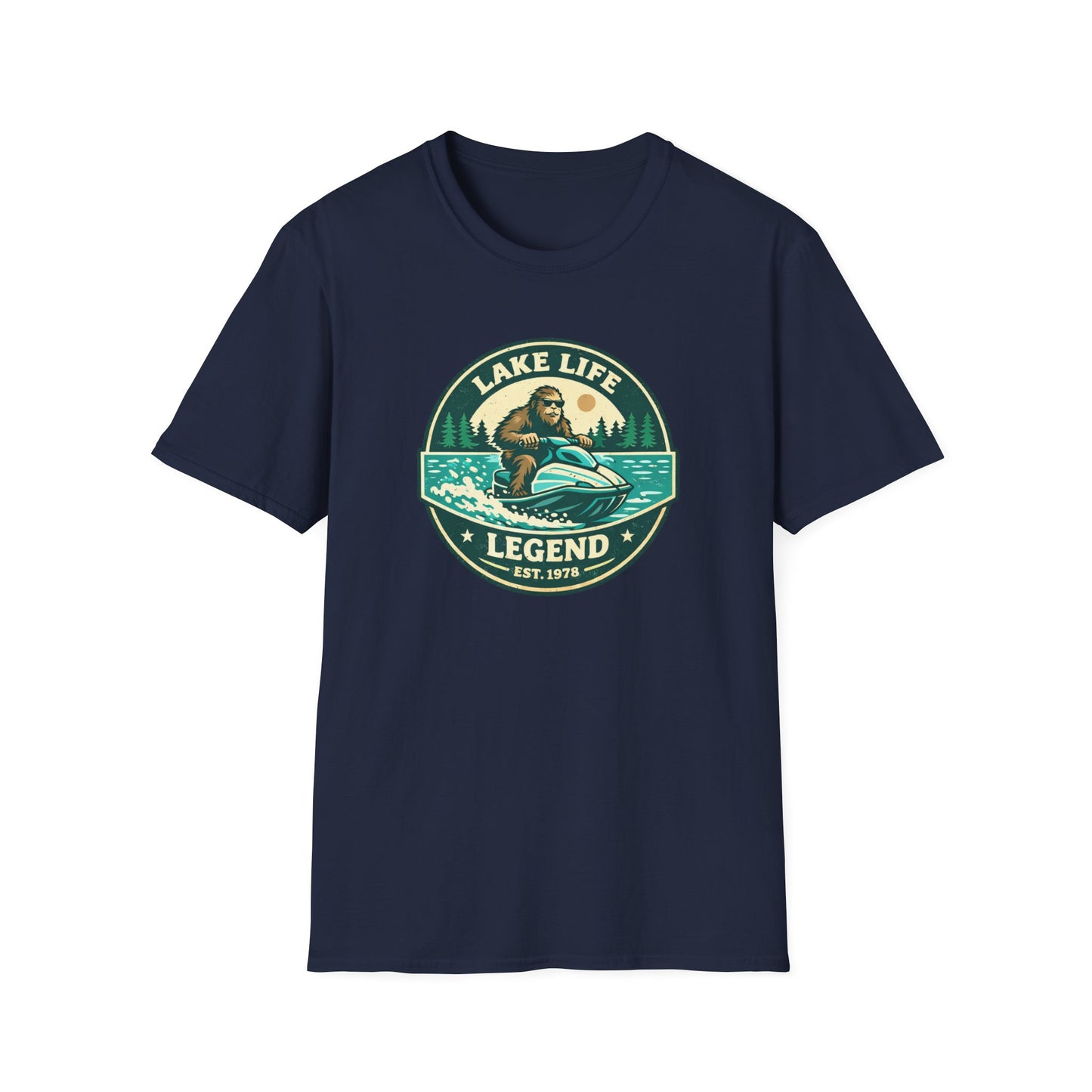 Bigfoot Jetski Lake Life T-Shirt