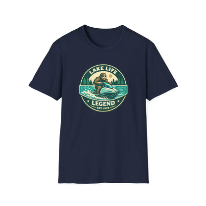 Bigfoot Jetski Lake Life T-Shirt