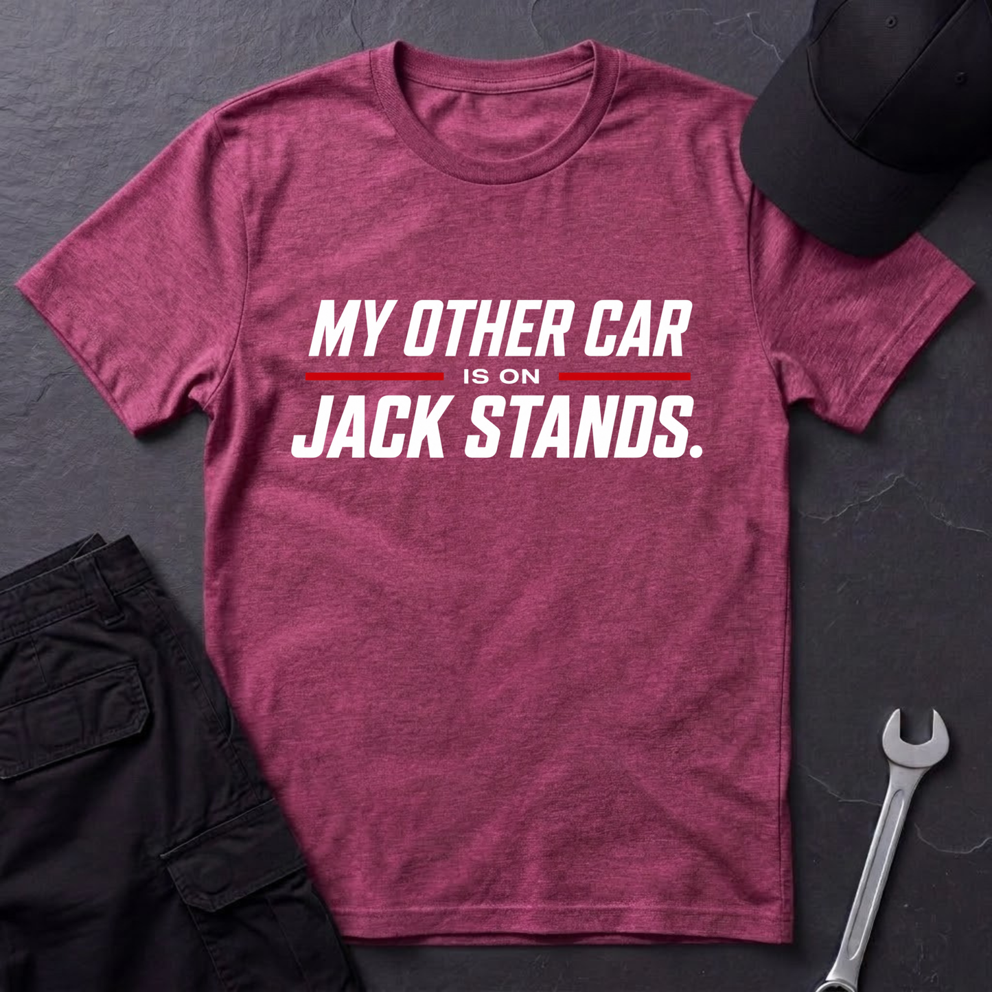 Other Car On Jack Stands  T-Shirt