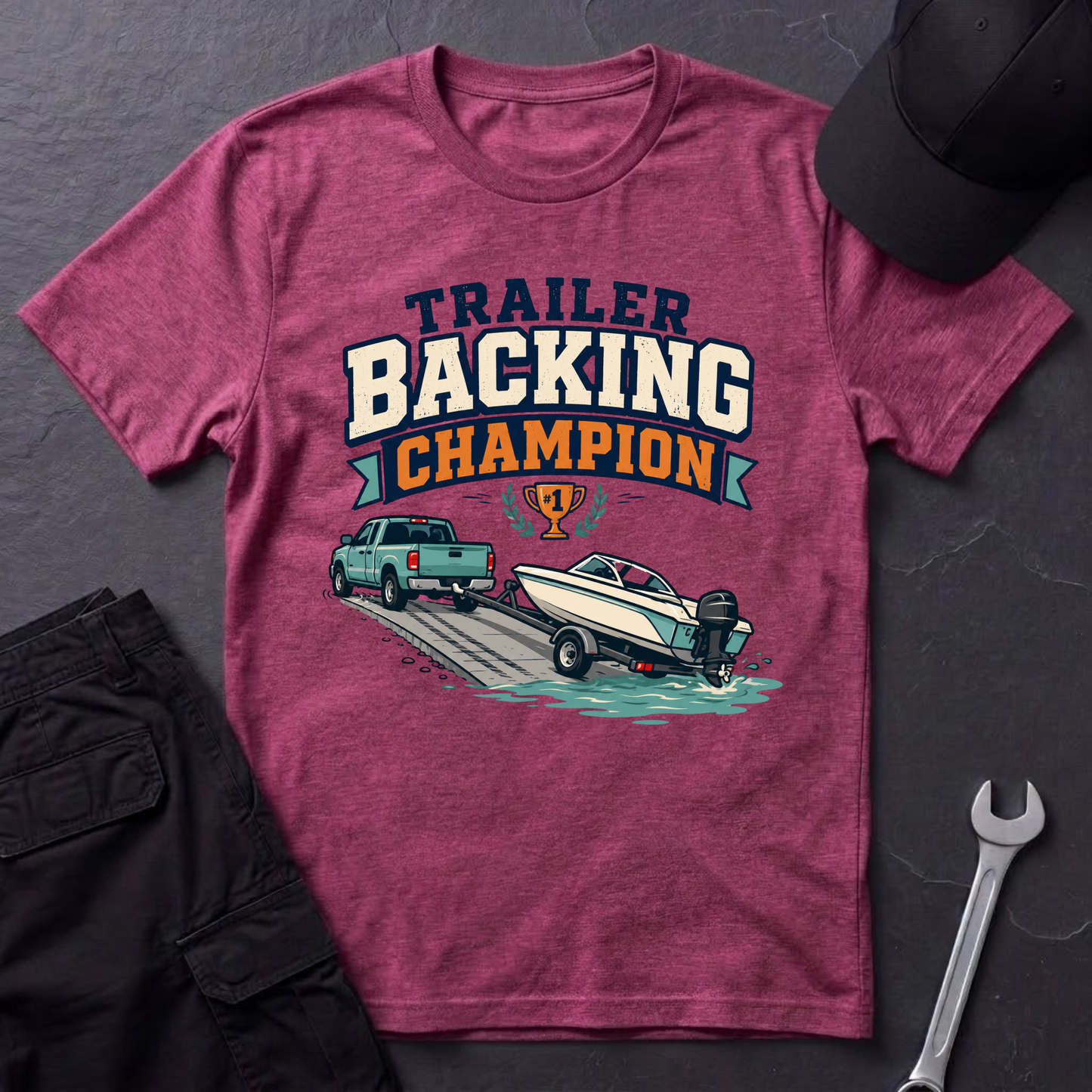 Trailer Backing Champ  T-Shirt