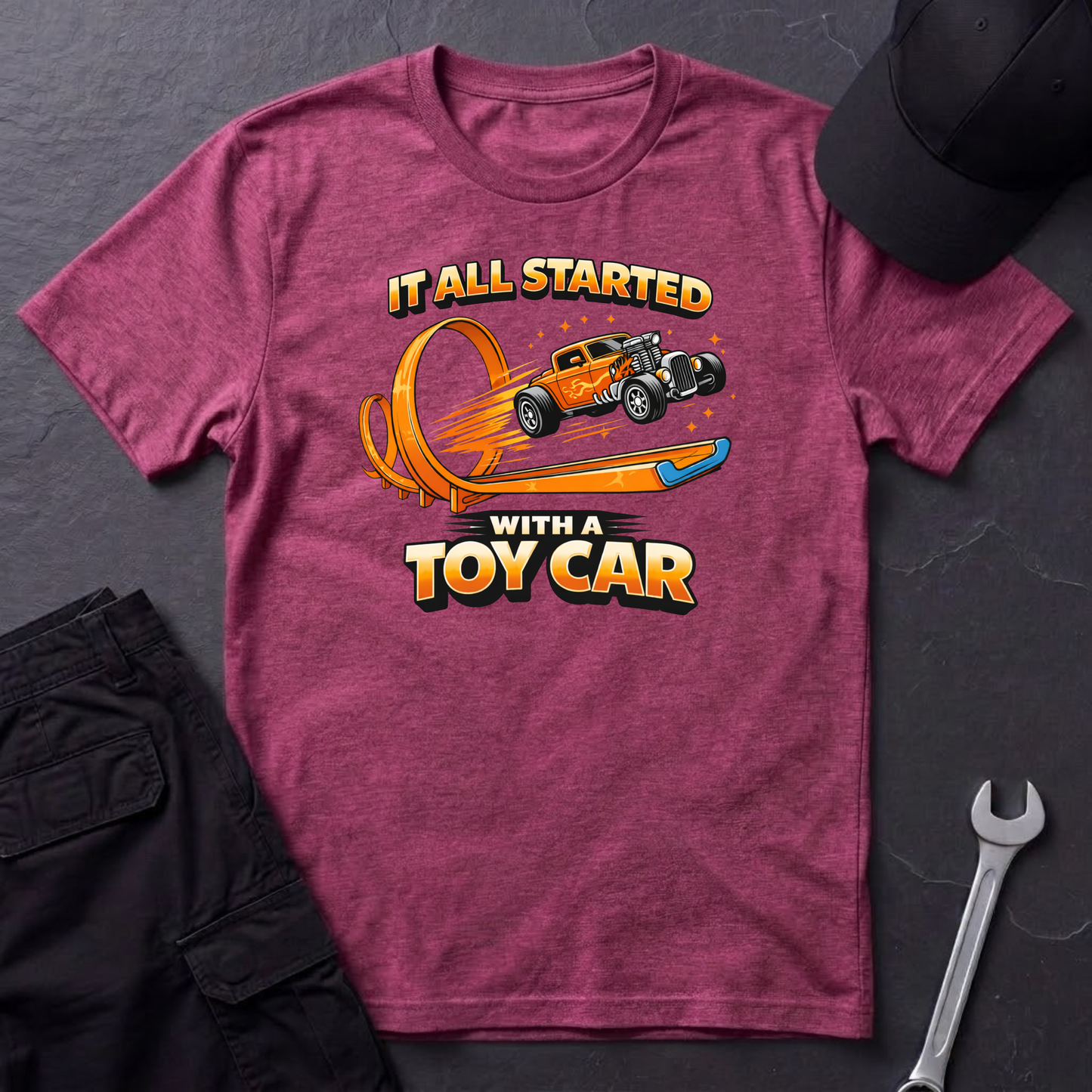 It All Started With A Toy Car  T-Shirt