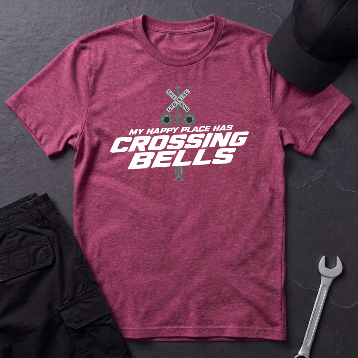 Happy Place Crossing Bells  T-Shirt