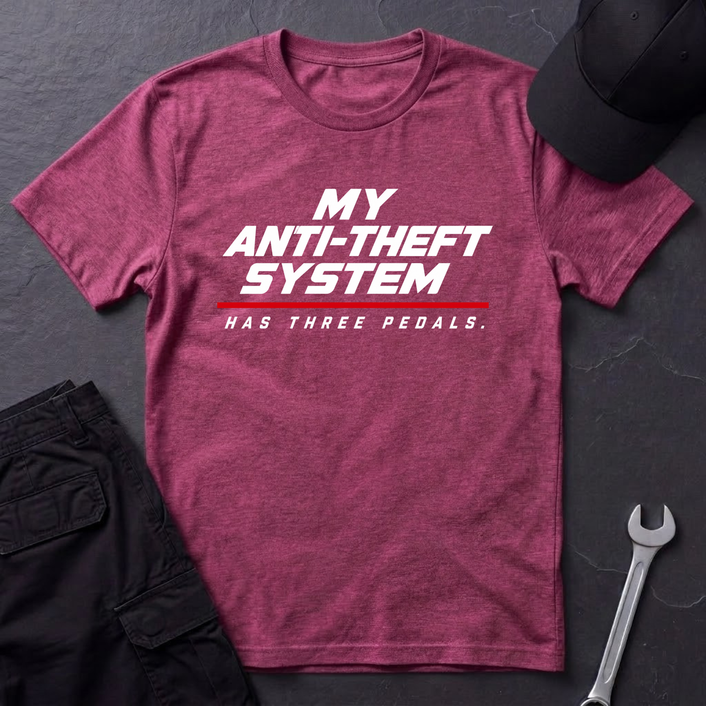 Anti-Theft System.   T-Shirt