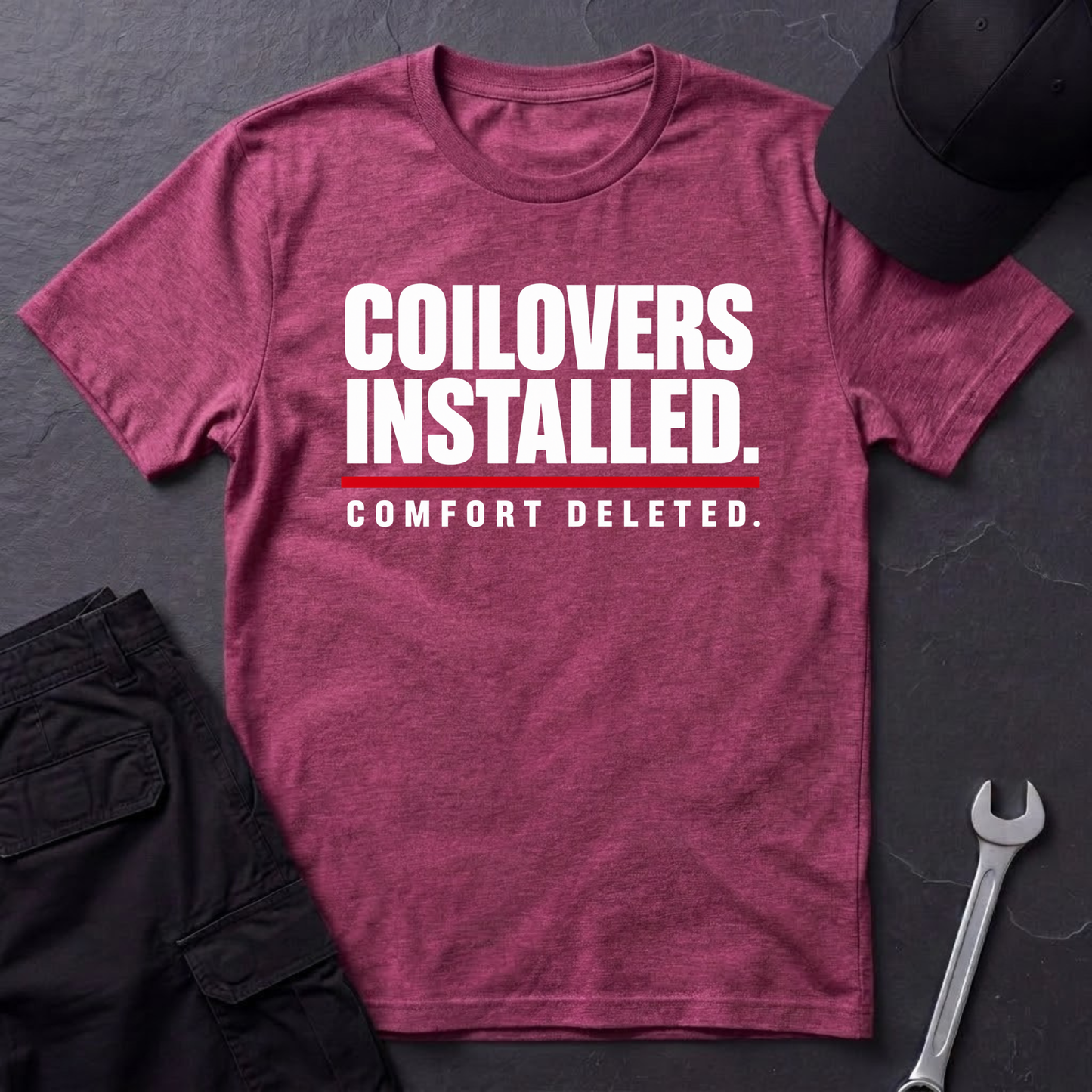 Coilovers Installed.   T-Shirt