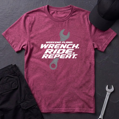 Wrench. Ride. Repeat.   T-Shirt