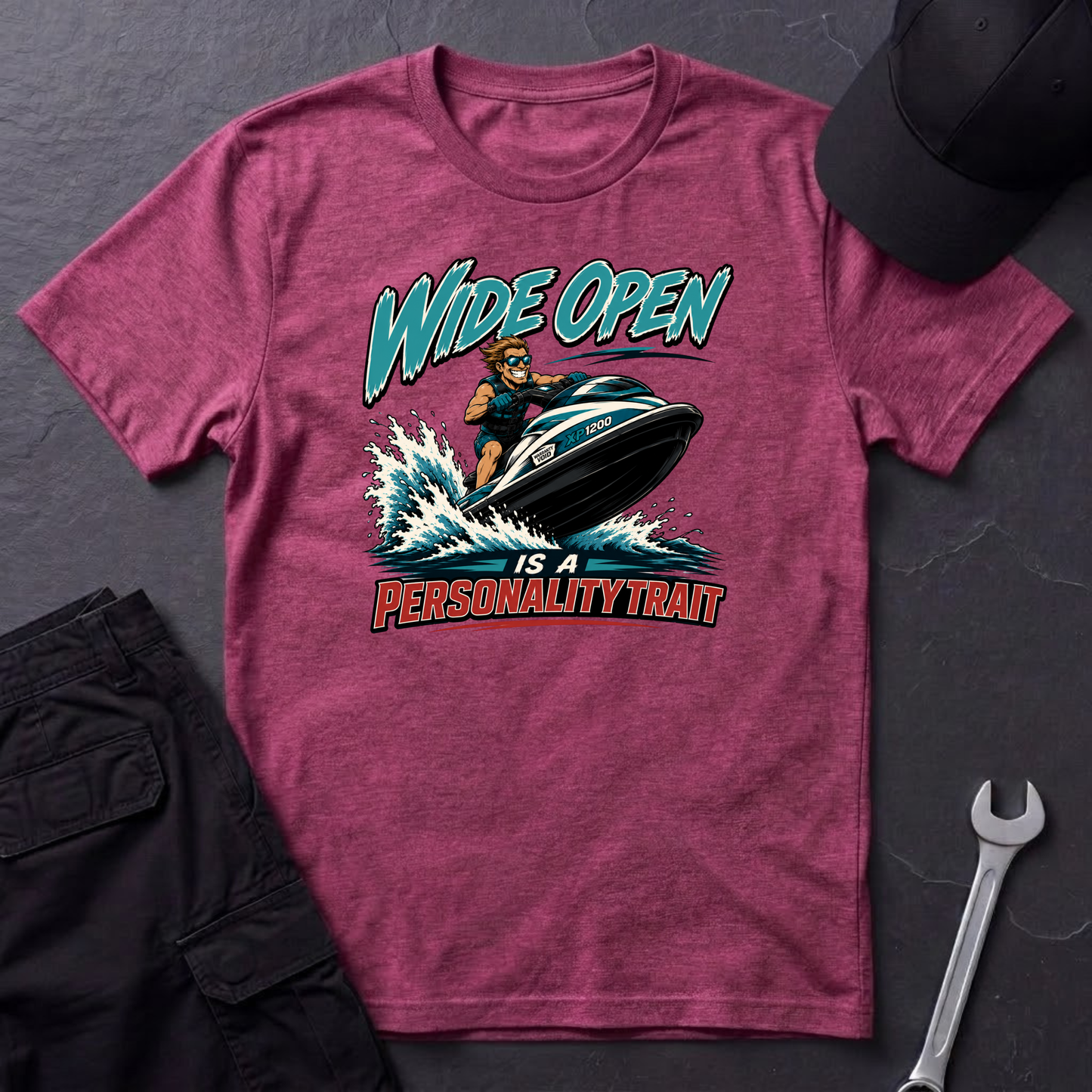 Wide Open jet Ski   T-Shirt