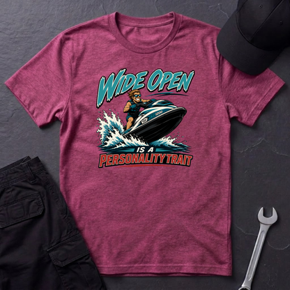 Wide Open jet Ski   T-Shirt
