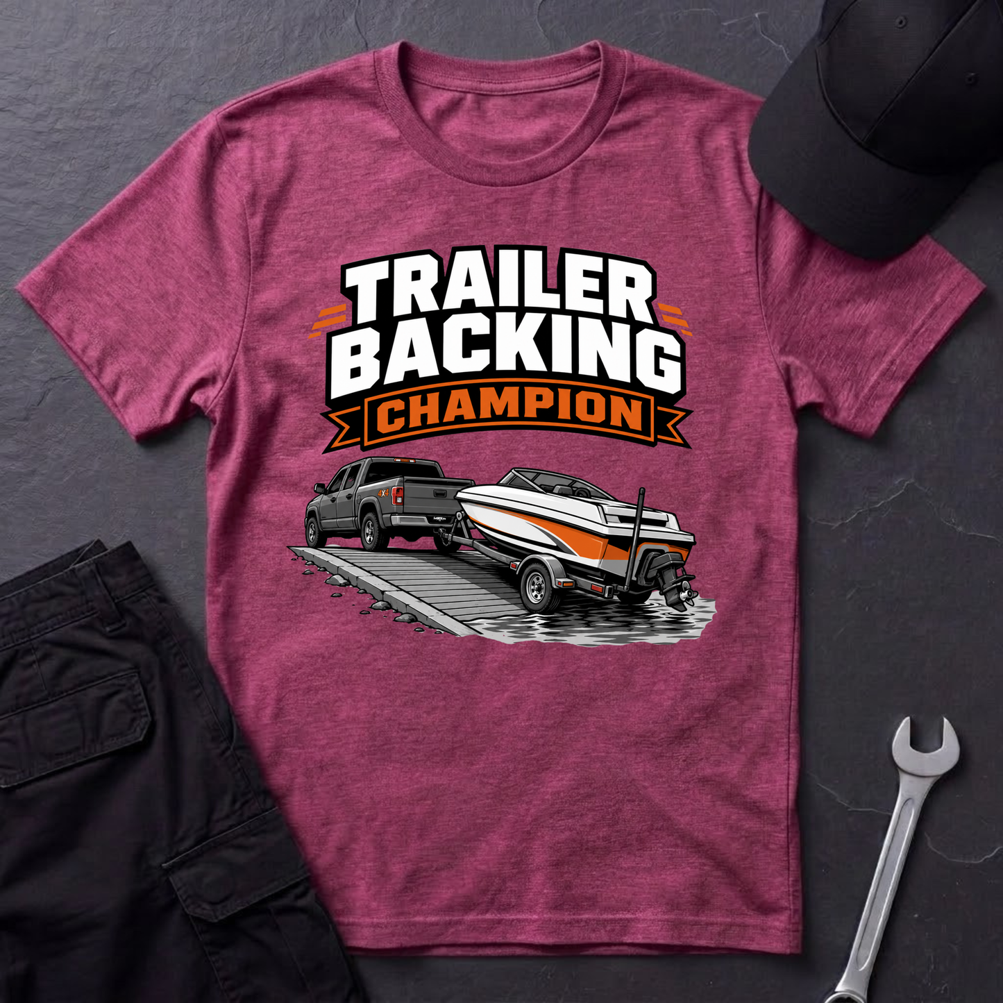 Trailer Backing Champion  T-Shirt