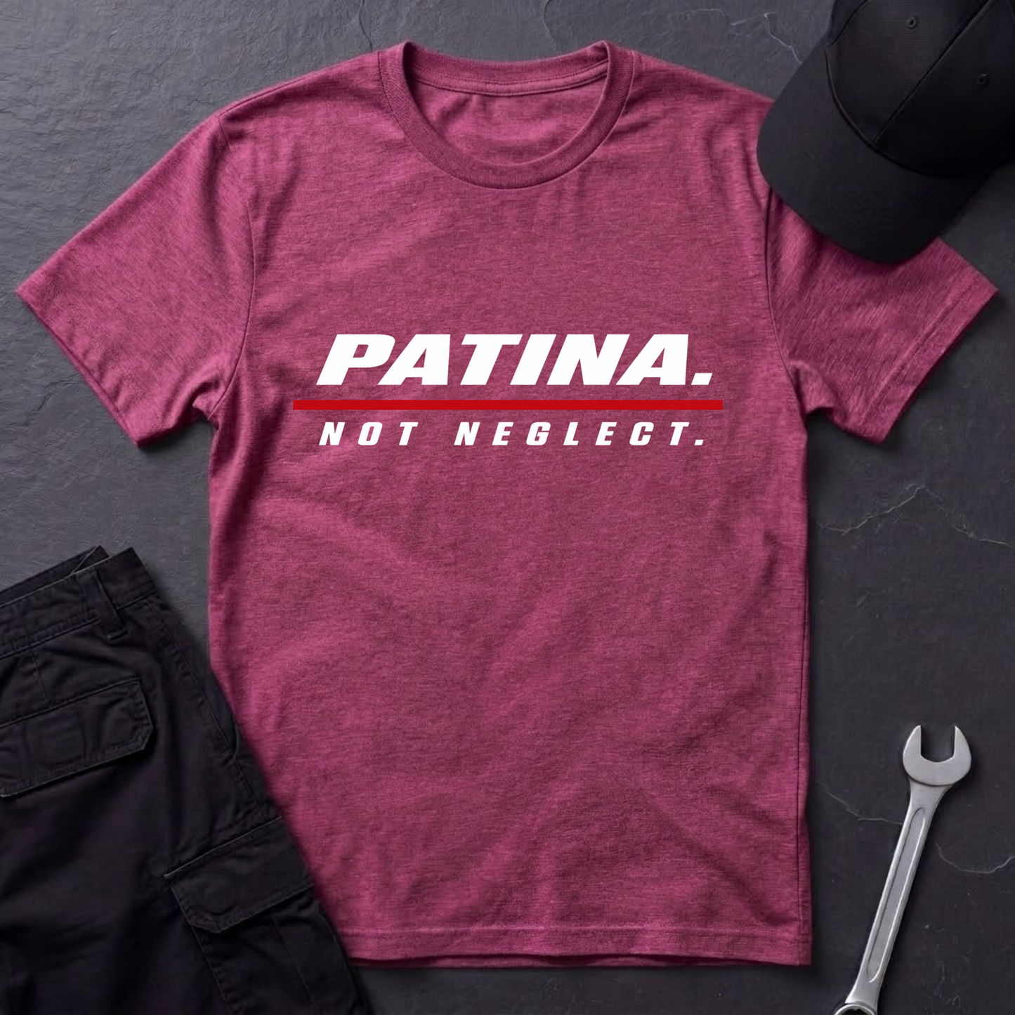 Patina. Not Neglect.   T-Shirt