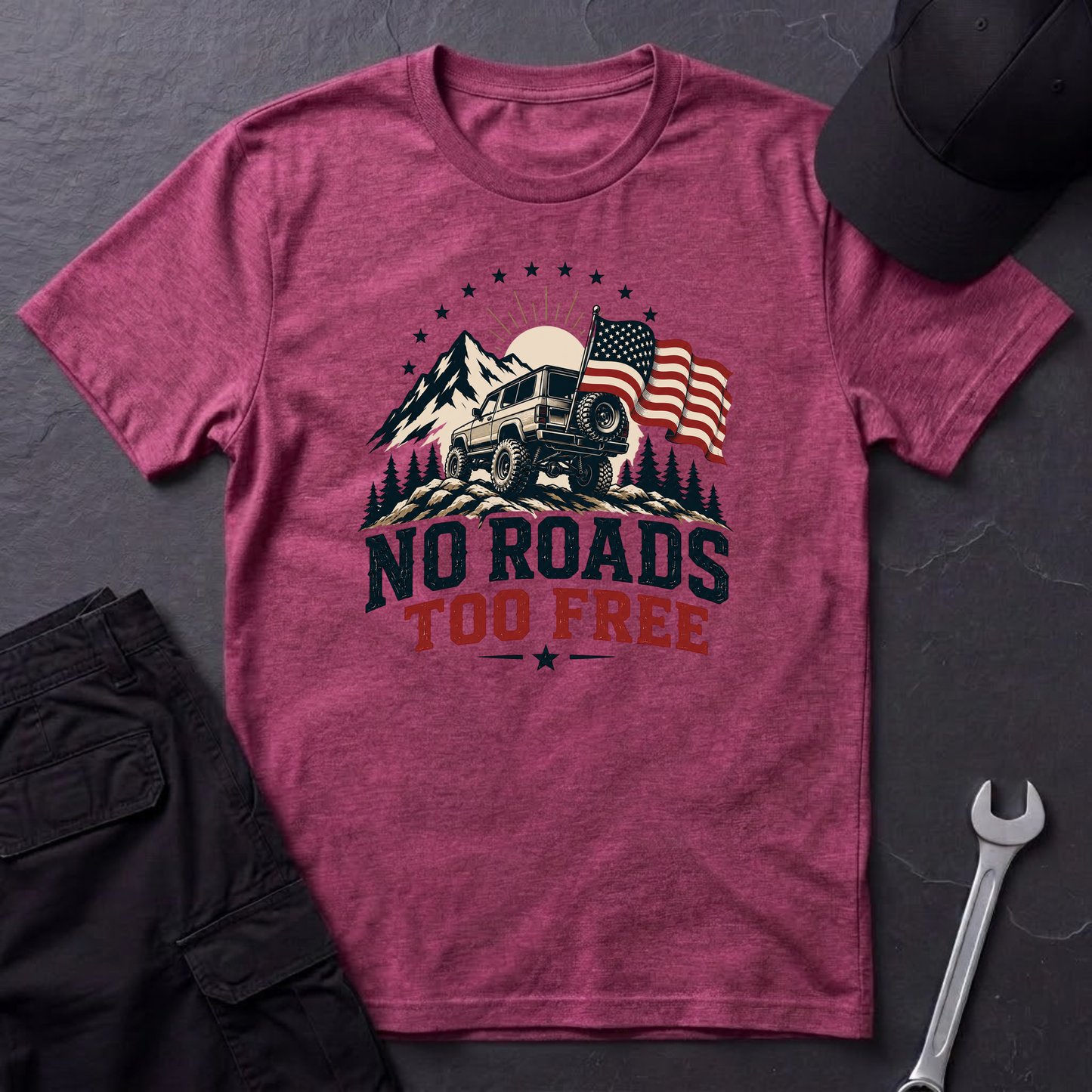 No Roads Too Free   T-Shirt