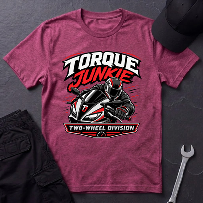 Torque Junkie Two Wheel Division  T-Shirt