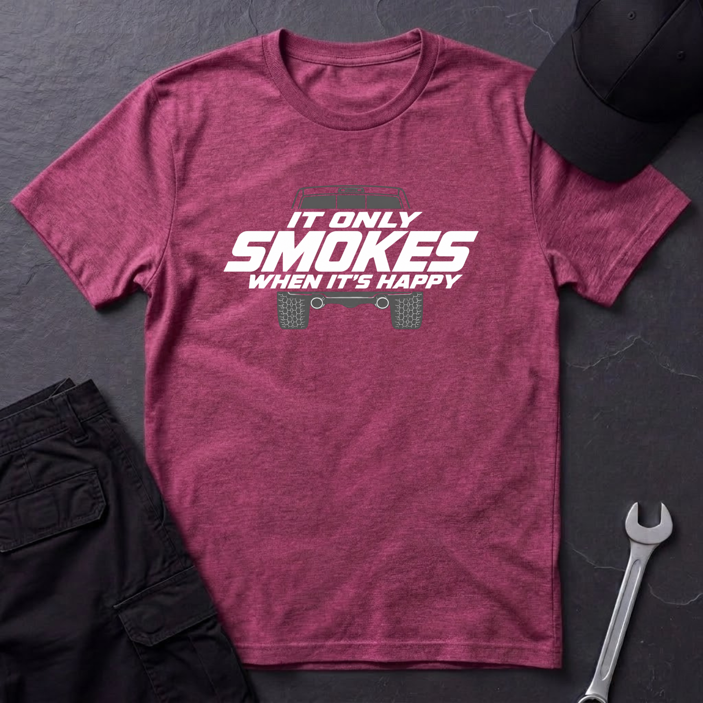 Smokes When It's Happy   T-Shirt