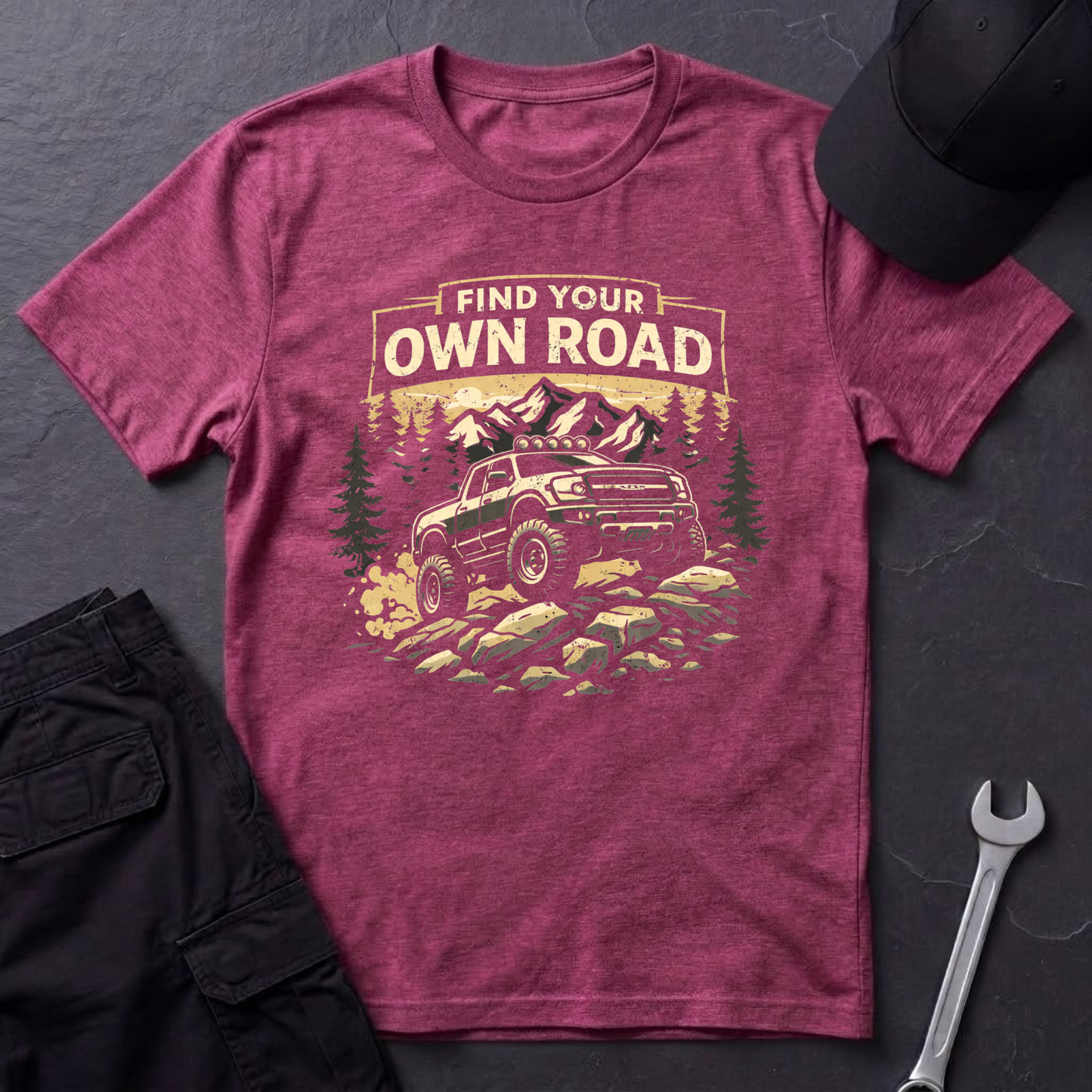Find Your Own Road Truck T-Shirt
