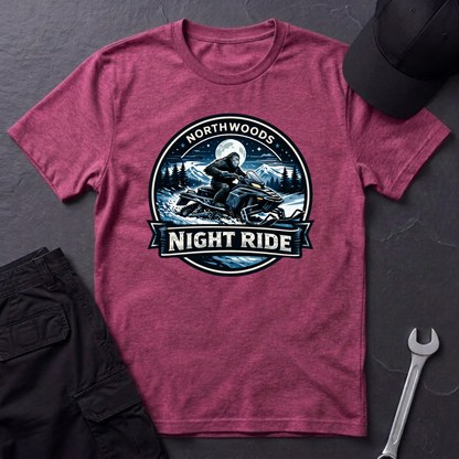 Sasquatch Snowmobile Night Ride  T-Shirt