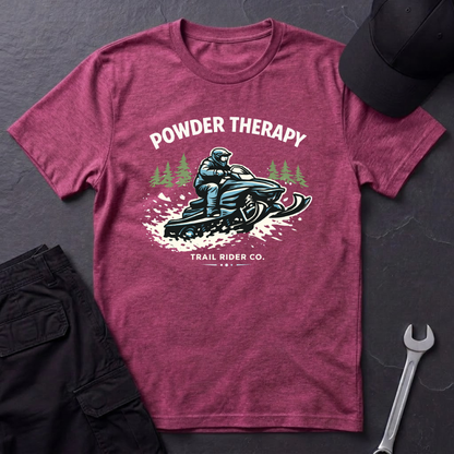 Powder Therapy Snowmobile  T-Shirt
