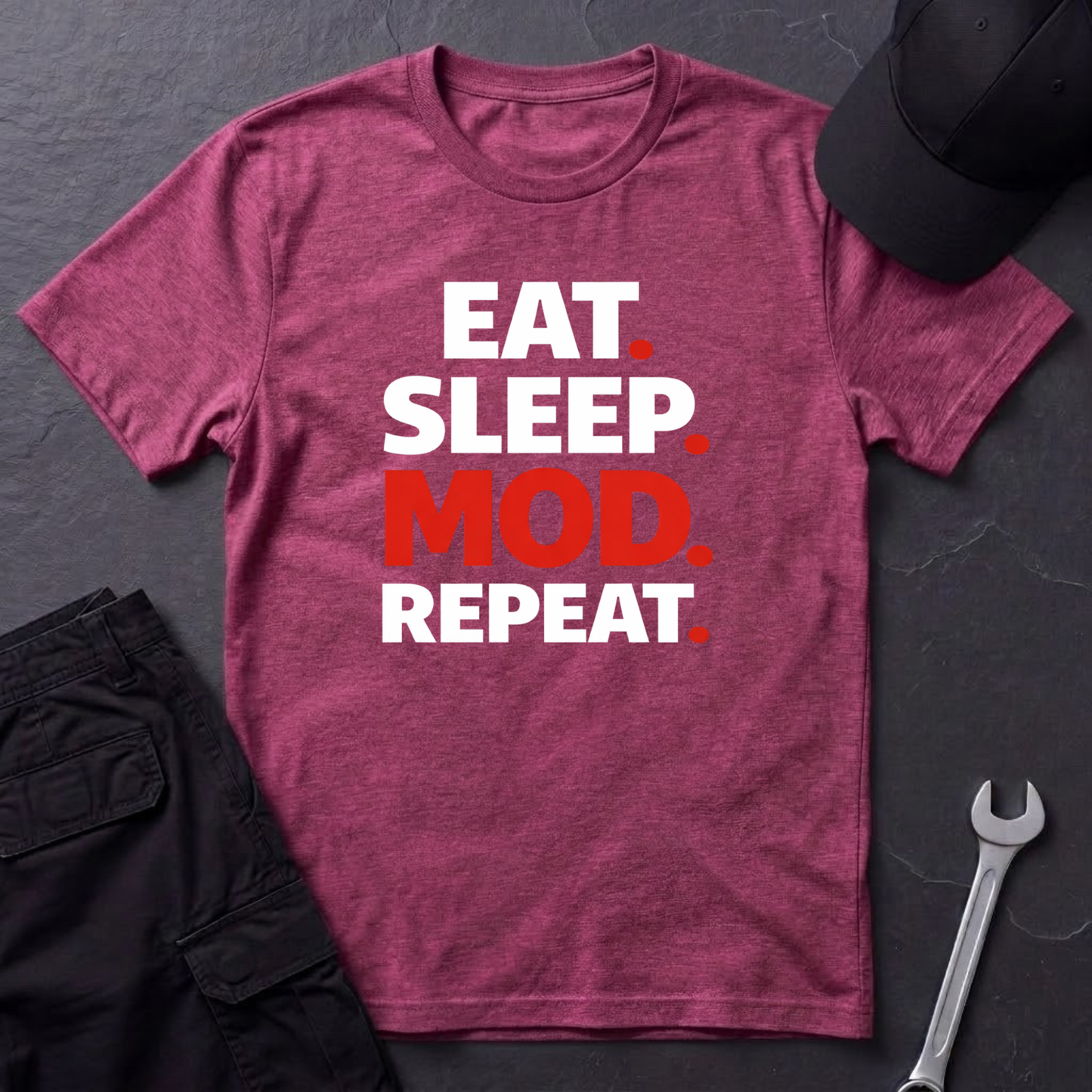 Eat. Sleep. Mod. Repeat. T-Shirt