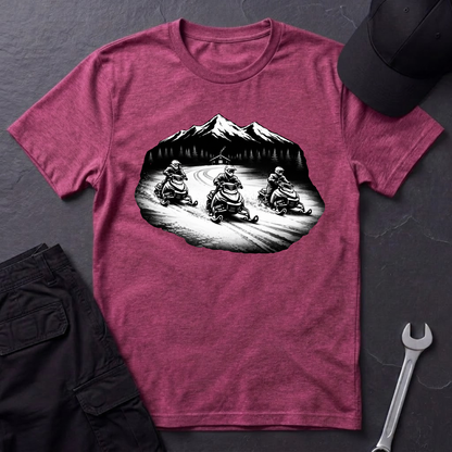 Snowmobile Night Ride  T-Shirt