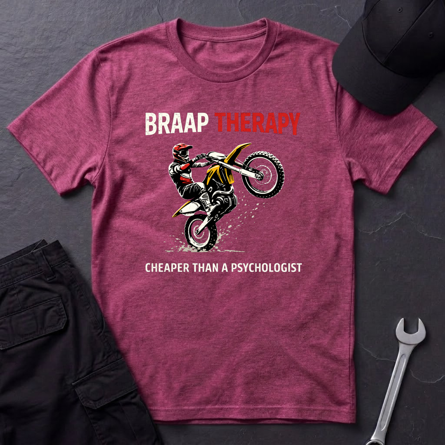 Braap Therapy Dirtbike T-Shirt