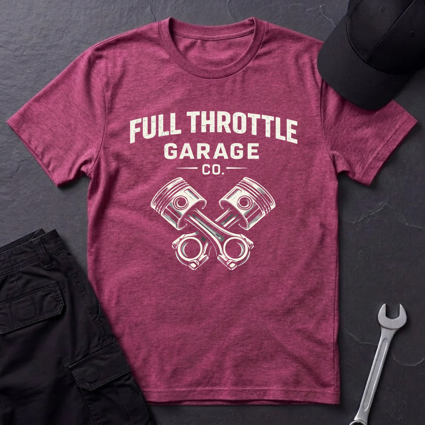 Full Throttle Garage  T-Shirt