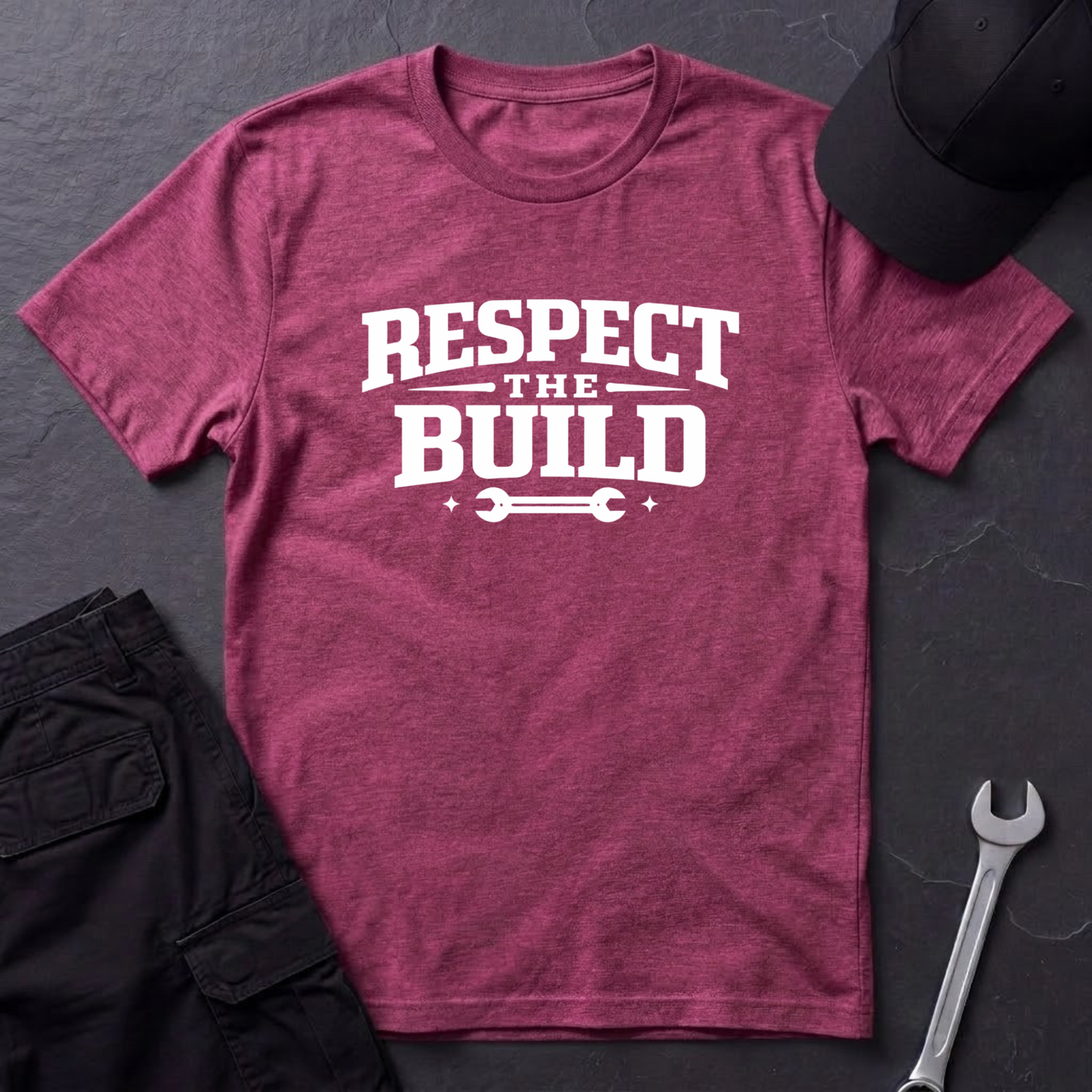 Respect The Build Wrench  T-Shirt