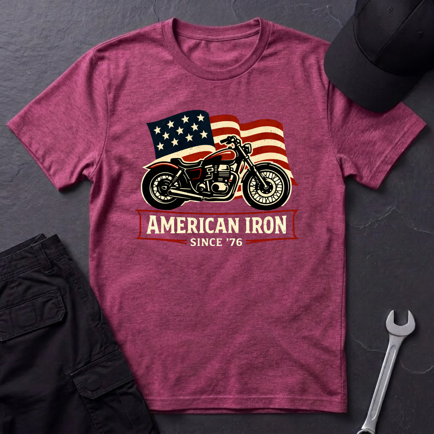 American Iron Motorcycle T-Shirt