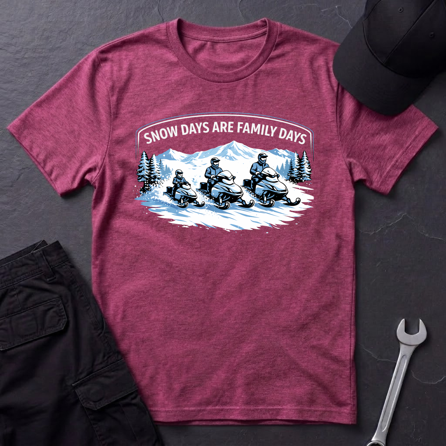 Snow Days Are Family Days  T-Shirt