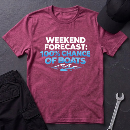 100% Chance Of Boats T-Shirt