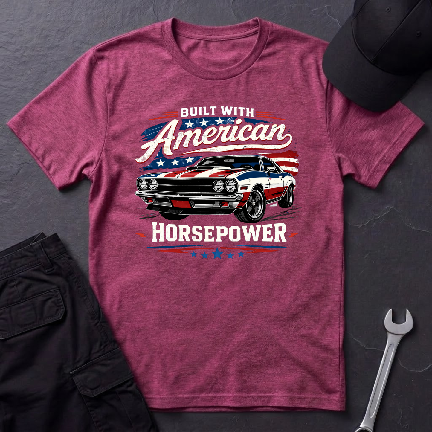 Built With American Horsepower T-Shirt