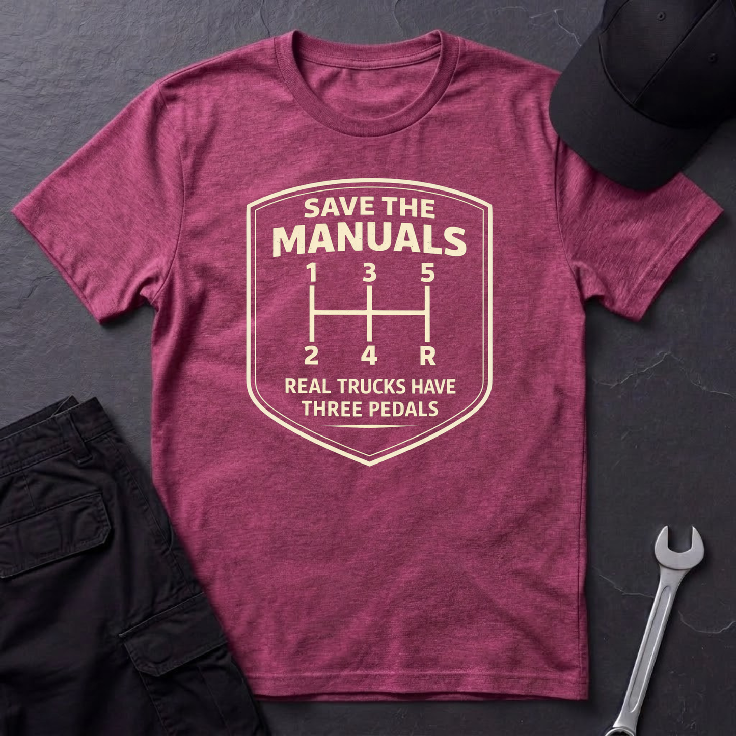 Real Trucks Have Three Pedals  T-Shirt