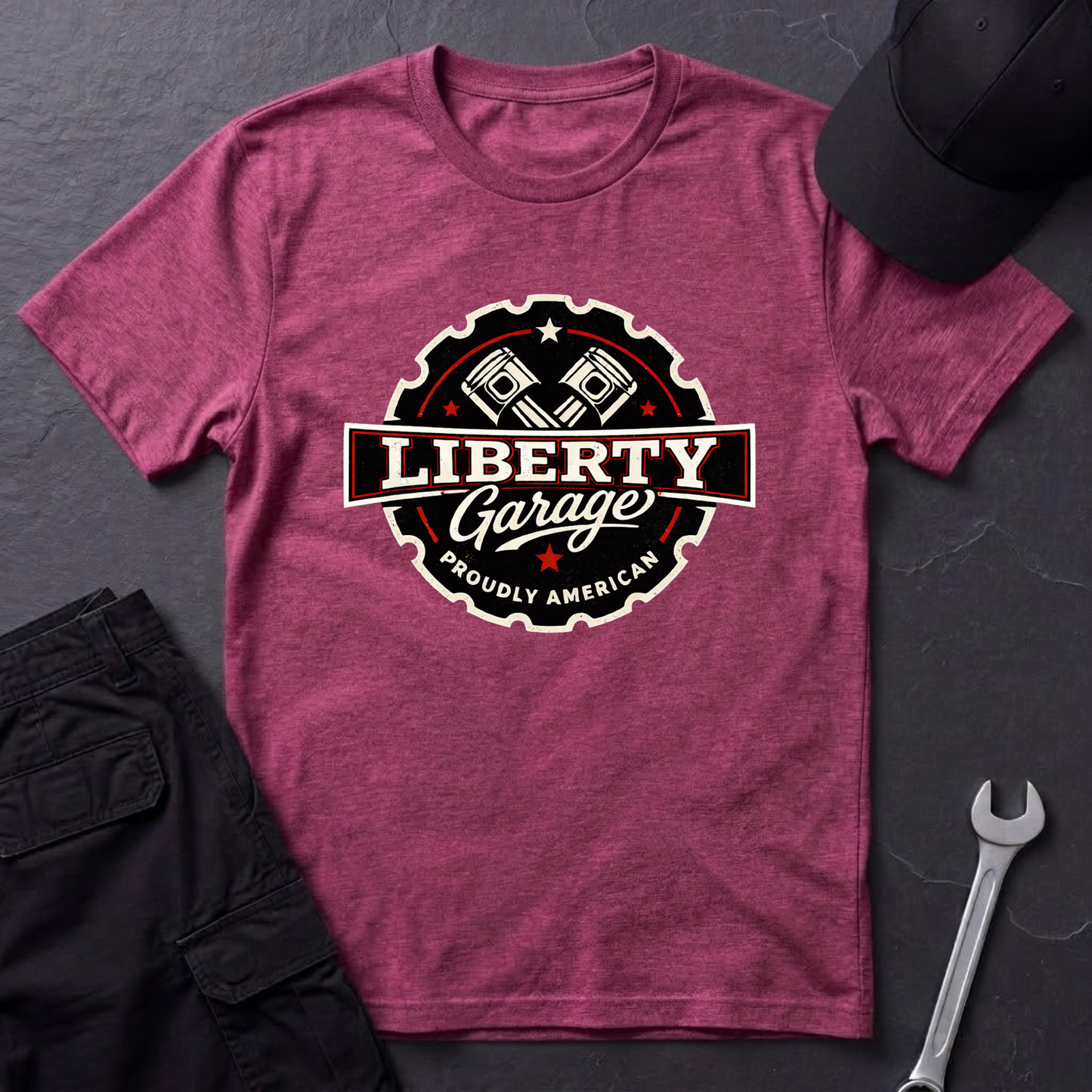 Liberty Garage  T-Shirt