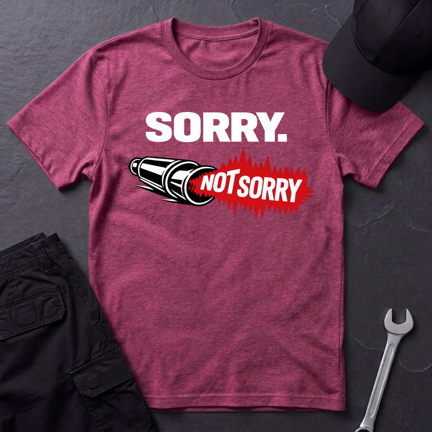Sorry. Not Sorry. white  T-Shirt