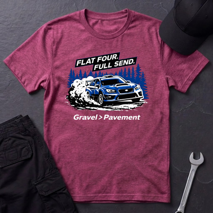 Flat Four. Full Send. T-Shirt